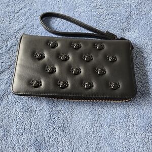 BETSEY JOHNSON black skull and crossbones Wallet